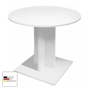 Table extensible Grays Blanc - Bois manufacturé - 80 x 75 x 80 cm