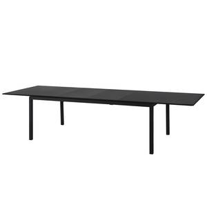 Eettafel Grigio (uitschuifbaar) antracietkleurig/zwart