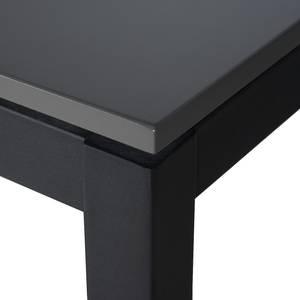 Eettafel Grigio (uitschuifbaar) antracietkleurig/zwart