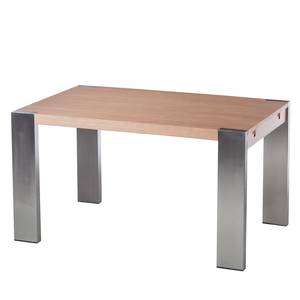 Table extensible Gustave Chêne / Acier inoxydable