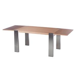 Table extensible Gustave Chêne / Acier inoxydable