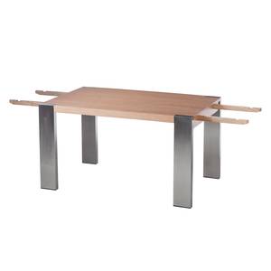 Table extensible Gustave Chêne / Acier inoxydable
