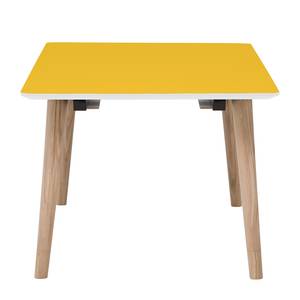 Eettafel Helvig I deels massief eikenhout - Geel/Eikenhouten - 220x95cm