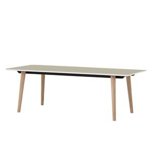 Table Helvig I Chêne partiellement massif - Chêne / Gris - 170 x 95 cm