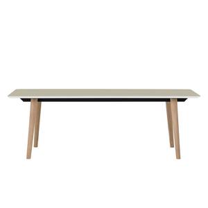 Table Helvig I Chêne partiellement massif - Chêne / Gris - 170 x 95 cm