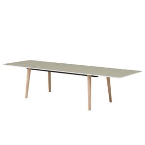 Eettafel Helvig I deels massief eikenhout - Eikenhout/grijs - 170 x 95 cm