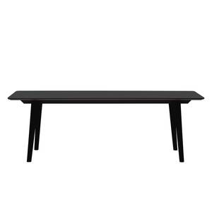 Table Helvig II Chêne partiellement massif - Anthracite / Noir - 170 x 95 cm