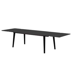 Table Helvig II Chêne partiellement massif - Anthracite / Noir - 170 x 95 cm