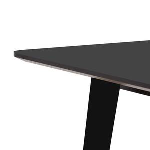 Table Helvig II Chêne partiellement massif - Anthracite / Noir - 170 x 95 cm