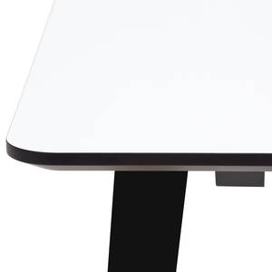 Table Helvig II Chêne partiellement massif - Blanc / Noir - 170 x 95 cm