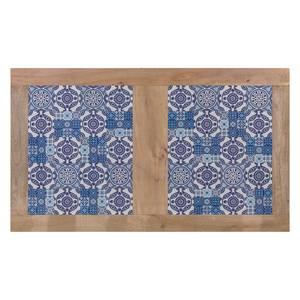 Table Ibiza Manguier massif / Céramique - Manguier / Bleu - 160 x 95 cm