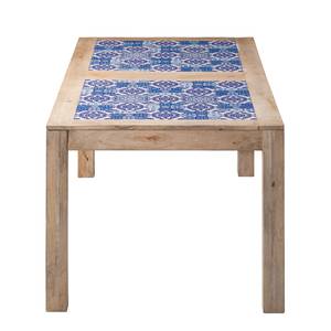 Table Ibiza Manguier massif / Céramique - Manguier / Bleu - 190 x 95 cm