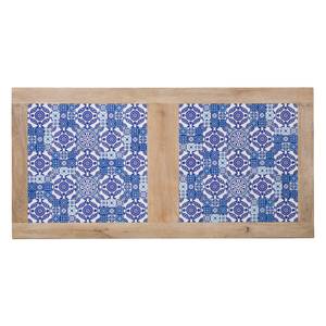 Table Ibiza Manguier massif / Céramique - Manguier / Bleu - 190 x 95 cm