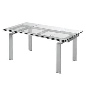 Table extensible Jesca Verre / Acier inoxydable