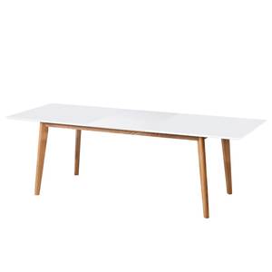 Table extensible Karay Caoutchouc massif - Imitation béton / Caoutchouc - Blanc