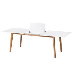 Table extensible Karay Caoutchouc massif - Imitation béton / Caoutchouc - Blanc