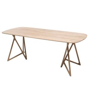 Table Koza Chêne massif - Chêne clair - 180 x 90 cm