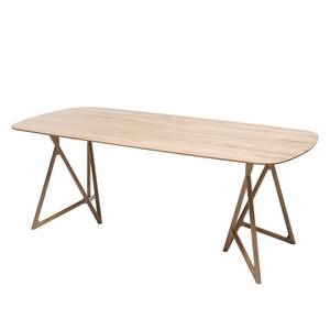 Table Koza Chêne massif - Chêne clair - 200 x 90 cm