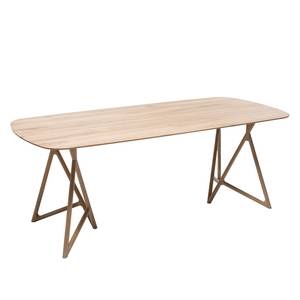 Table Koza Chêne massif - Chêne clair - 200 x 90 cm