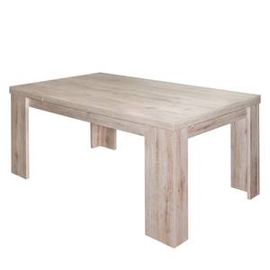 Eettafel Leaf III (met uitschuiffunctie) Lichte San Remo eikenhouten look - Breedte: 160 cm