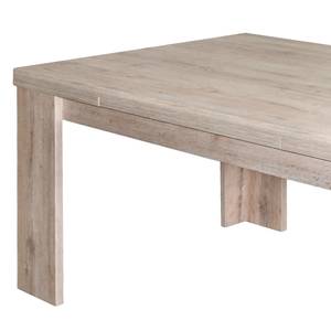 Eettafel Leaf III (met uitschuiffunctie) Lichte San Remo eikenhouten look - Breedte: 160 cm