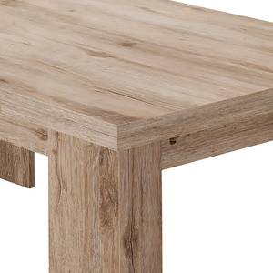 Eettafel Leaf III (met uitschuiffunctie) Lichte San Remo eikenhouten look - Breedte: 180 cm