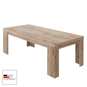 Eettafel Leaf III (met uitschuiffunctie) Lichte San Remo eikenhouten look - Breedte: 200 cm