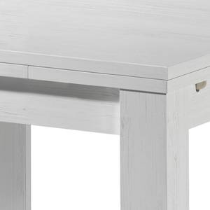 Table extensible Leaf Imitation pin blanc - 80 x 60 cm