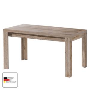 Eettafel Leaf (met uitschuiffunctie) Lichte San Remo eikenhouten look - 160 x 80 cm