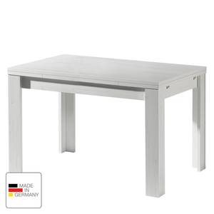 Eettafel Leaf (met uitschuiffunctie) Witte pijnboomhouten look - 120 x 80 cm