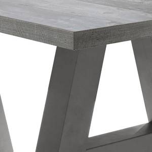 Table Leeton I Imitation béton - 160 x 90 cm