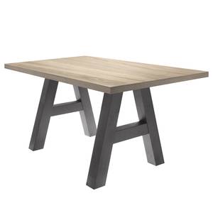 Table Leeton I Imitation chêne brut de sciage - 140 x 90 cm