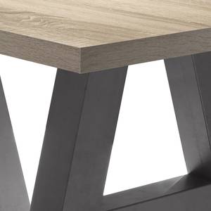 Table Leeton I Imitation chêne brut de sciage - 160 x 90 cm