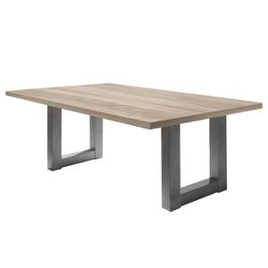 Eettafel Leeton II Grof gezaagd eikenhouten look - 200 x 100 cm