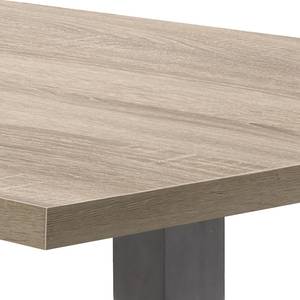 Eettafel Leeton II Grof gezaagd eikenhouten look - 200 x 100 cm