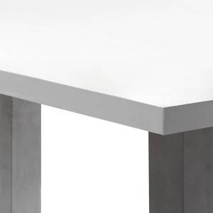 Table Leeton II Blanc mat - 180 x 90 cm