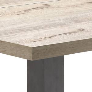 Eettafel Leeton II (met uitschuiffunctie Eikenhouten look zandkleurig