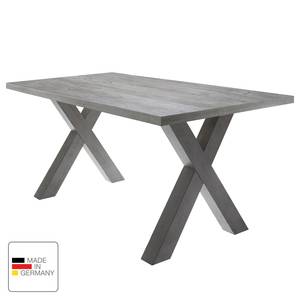 Eettafel Leeton III Concrete look - 160 x 90 cm