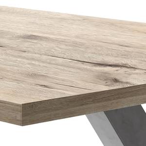 Eettafel Leeton III Eikenhouten look zandkleurig - 200 x 100 cm