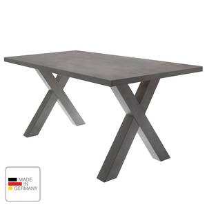 Eettafel Leeton III Grafiet - 160 x 90 cm