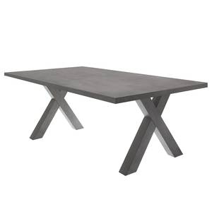 Table Leeton III Graphite - 90 x 180 cm
