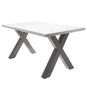 Table Leeton III Blanc mat - 140 x 90 cm