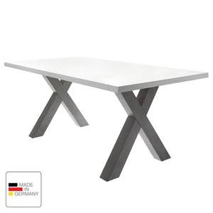 Eettafel Leeton III Mat wit - 180 x 90 cm