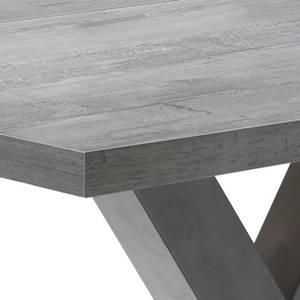 Eettafel Leeton III met uitschuiffunctie - Concrete look