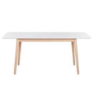 Eettafel LINDHOLM deels massief eikenhout - 180 x 90 cm