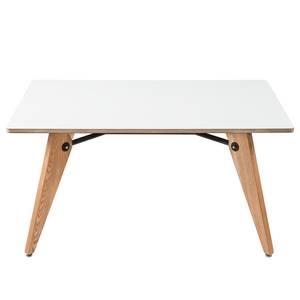 Table Lintmill II Partiellement en frêne massif - Blanc / Frêne