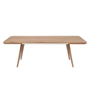 Table Loca I Chêne partiellement massif - Chêne / Blanc - 220 x 100 cm