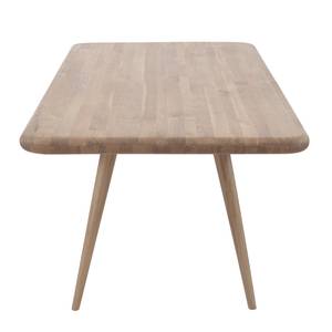 Table Loca I Chêne partiellement massif - Chêne clair / Blanc - 180 x 100 cm