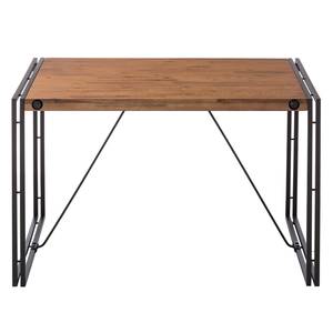 Tavolo da pranzo MANCHESTER Acacia legno massello / metallo, acacia/antracite - 120 x 80 cm