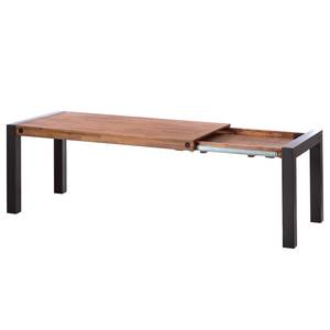 Table MANCHESTER extensible Acacia massif / Métal - 180 x 90 cm